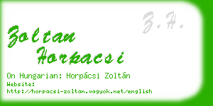 zoltan horpacsi business card